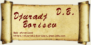 Đurađ Borišev vizit kartica